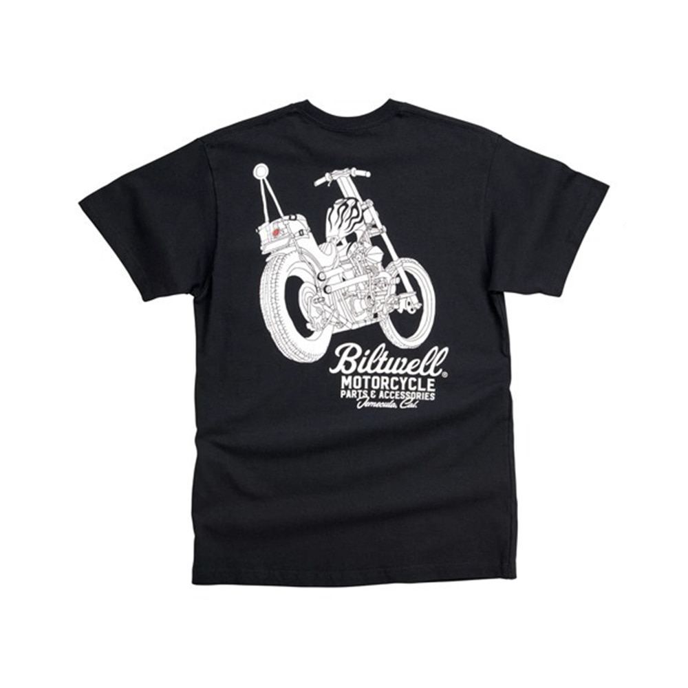 빌트웰 쵸퍼 포켓 티셔츠 블랙 빌트웰 필립상회
