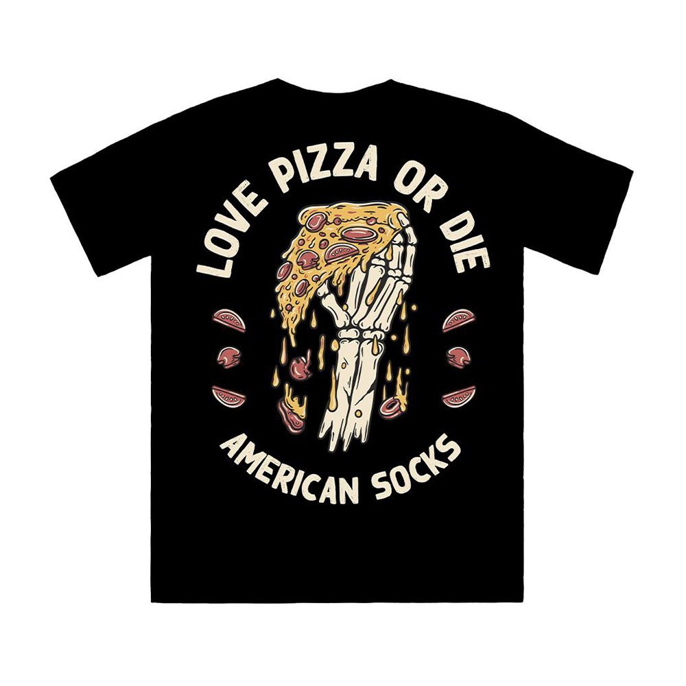 아메리칸삭스 티셔츠 러브 피자 오어 다이 아메리칸삭스 필립상회